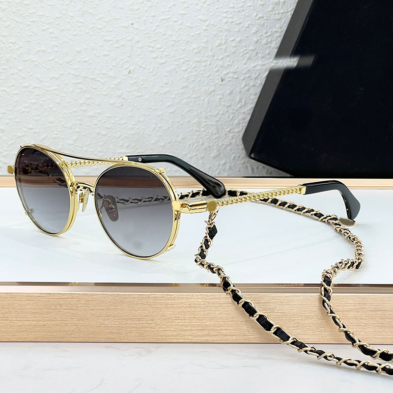Luxury designer sunglasses for men and women pilot sunglasses with metal frame acetate fiber sunglasses with chain outdoor casual glasses 4291 UV400