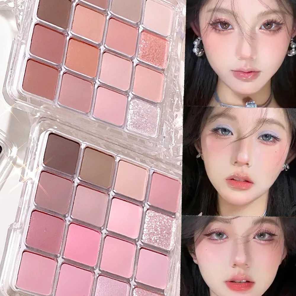 XIAOYUMI 16-Color Sunset Contour Highlighter Palette Waterproof Long-Lasting Eye Face Makeup Unisex CertifiedT251226-image-1089835509