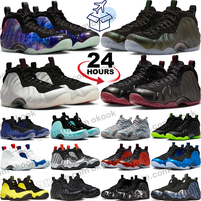 Foam Mens Foamposits Basketball Shoes Pearl Pine Green Psychic Blue and Black Triple White penny Anthracite Black ParaNorman Black White Trainers-image-971864808