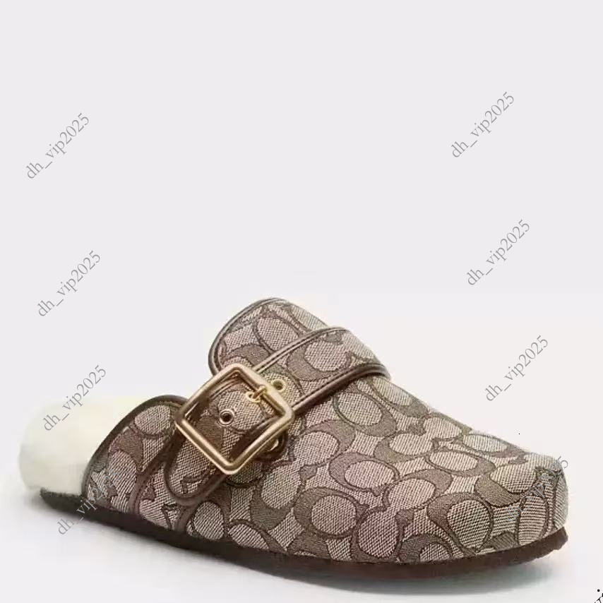Designer Archival Buckle Clogs Ashton Clog Loafers Slippers High Quality Fur Suede Fall Summer Beach Flats Sandals Genuine Leather Slide Casual Wome