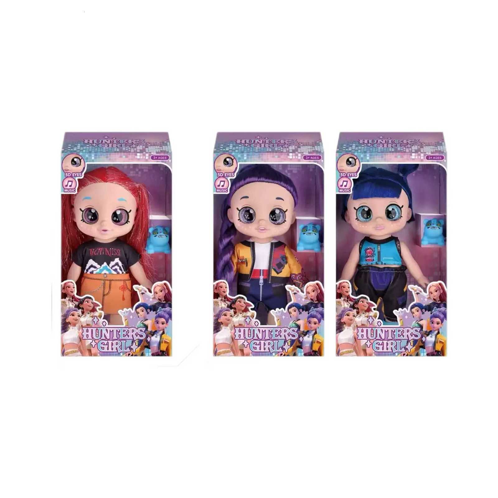 Hot-selling K-pop 5D eye10-inch chubby child K-POP Witch Hunter Group vinyl doll Mini Tiger Holiday birthday party gifts Y251227-image-1089952717