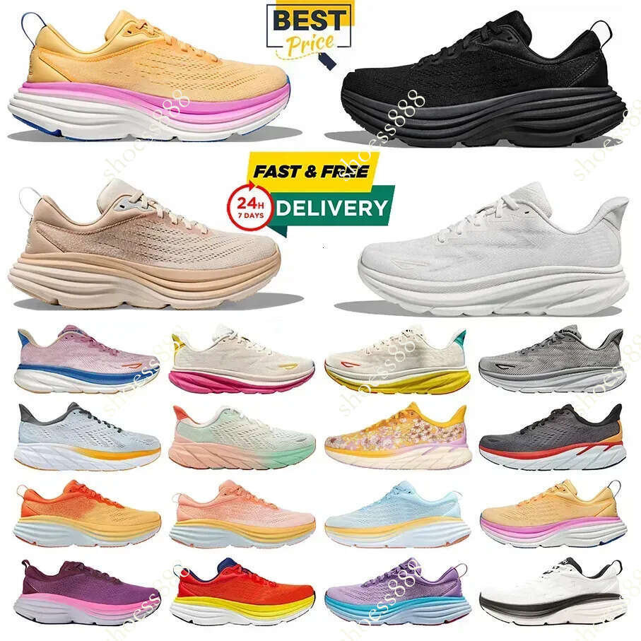 2025 clifton 9 kawana for mens womens running shoes designer sneakers bondi 88 pink triple black white blue grey purple orange men womens outdoor tr