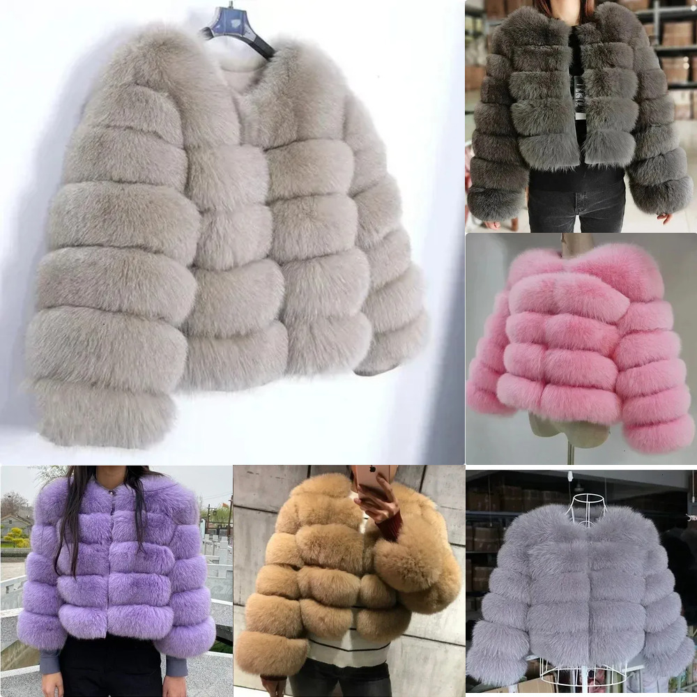 CHAUDE QUNTINA Manteau De Fourrure Réel Hiver Femmes Nouvelle Mode Fourrure De Raton Laveur Femmes Hiver Moelleux Veste Épais Chaud Fourrure Outw