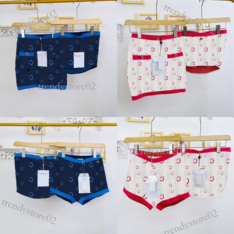 Luxury Letters Knitted Women Tank Bra Briefs Set Sexy Y2k Cropped Tube Top Beach Yacht Vacation Resort Wear