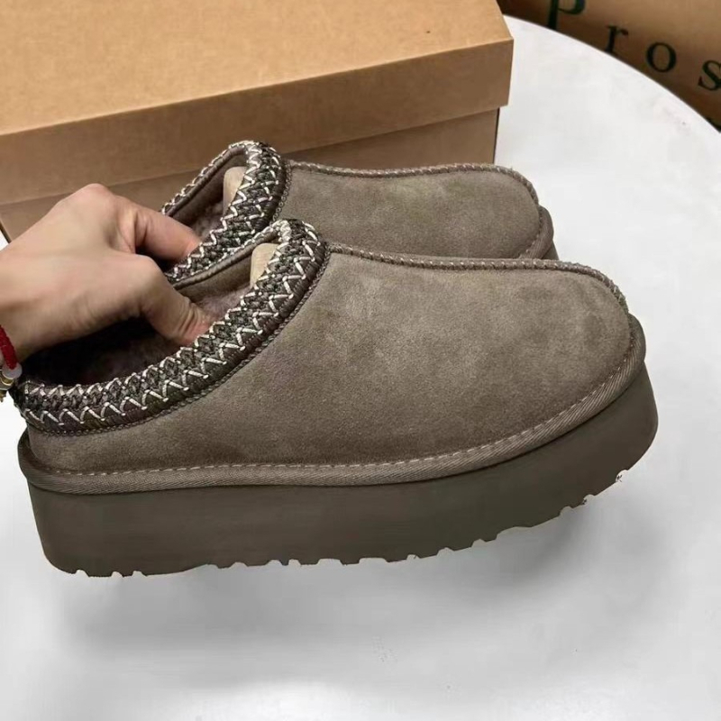 Pantoufles de mode Mini plate-forme bottes de neige chaussures de créateur de haute qualité femmes Tazz Ultra Mini diapositives en laine de châta