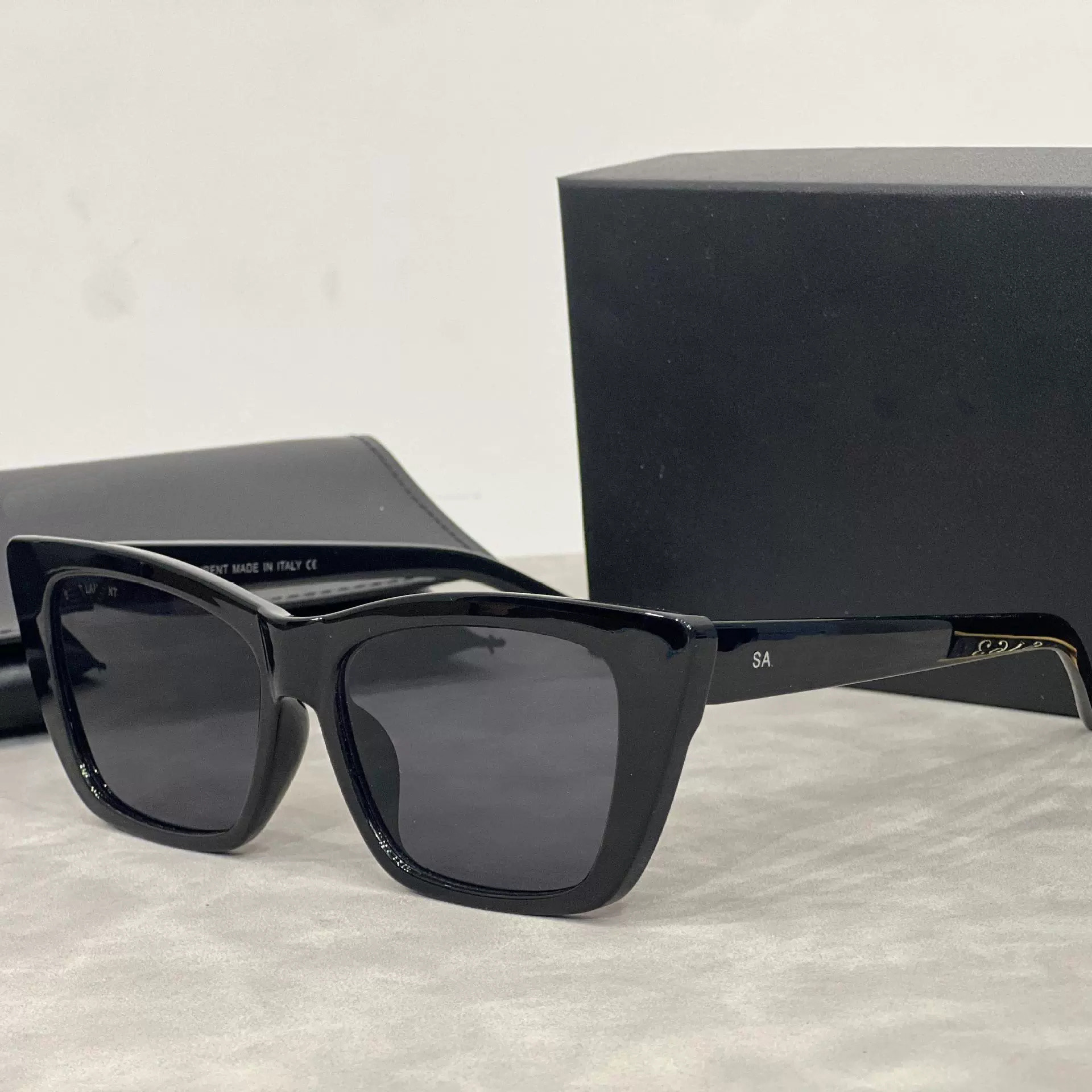 sunglasses designer sunglasses for women high quality letter temples square retro for women vintage cat's eye sunglasses outdoor beach leisure
