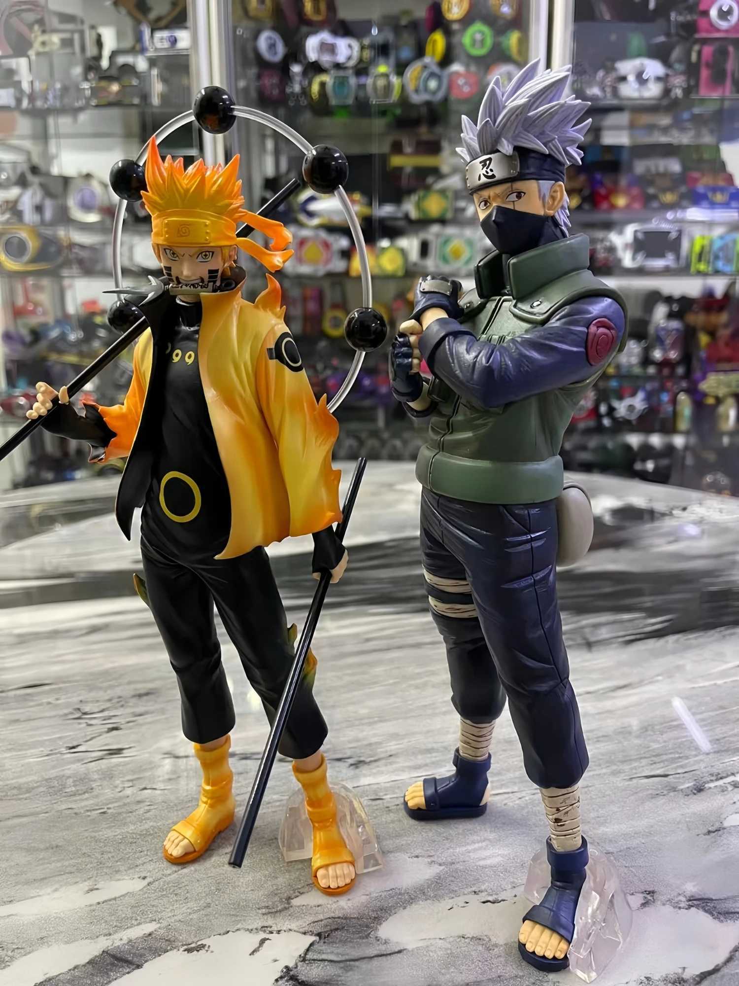 Naruto Anime Figure Kakashi Sasuke Action Figures Model Toy Doll Collectible Desktop Decoration PVC Figurine ChildrenS Gift H251227 C260309-image-1096835963