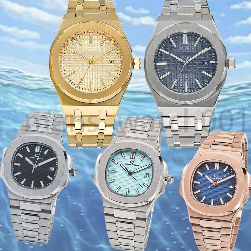 luxury designer men's automatic mechanical watch classic style 42mm all stainless steel strap watch sapphire super bright