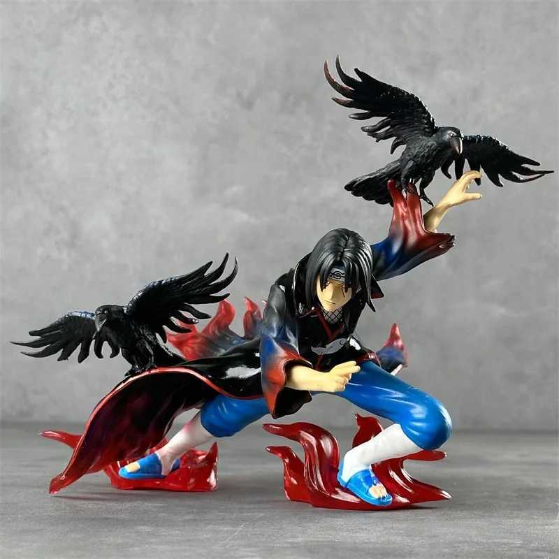 Naruto Anime Subduction Uchiha Action Figure Raven Itachi PVC Model Collection Toys for Kids Gift H251227 C260309-image-1096835939