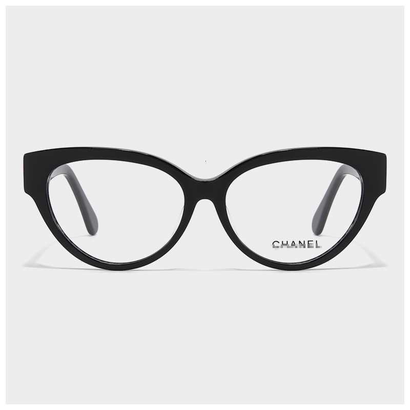 Fashion designer CH luxury sunglasses for man and woman CH3436 Eyeglass Frame Cat Eye Original Acetate Compatible with Prescription Lenses Blue Ligh