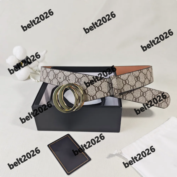 Designer Belt for Men Women Mens Designer Belts Black Leather Business Womens Ceinture Classic Gold Buckle Cowhide Width 3.8cm With Box