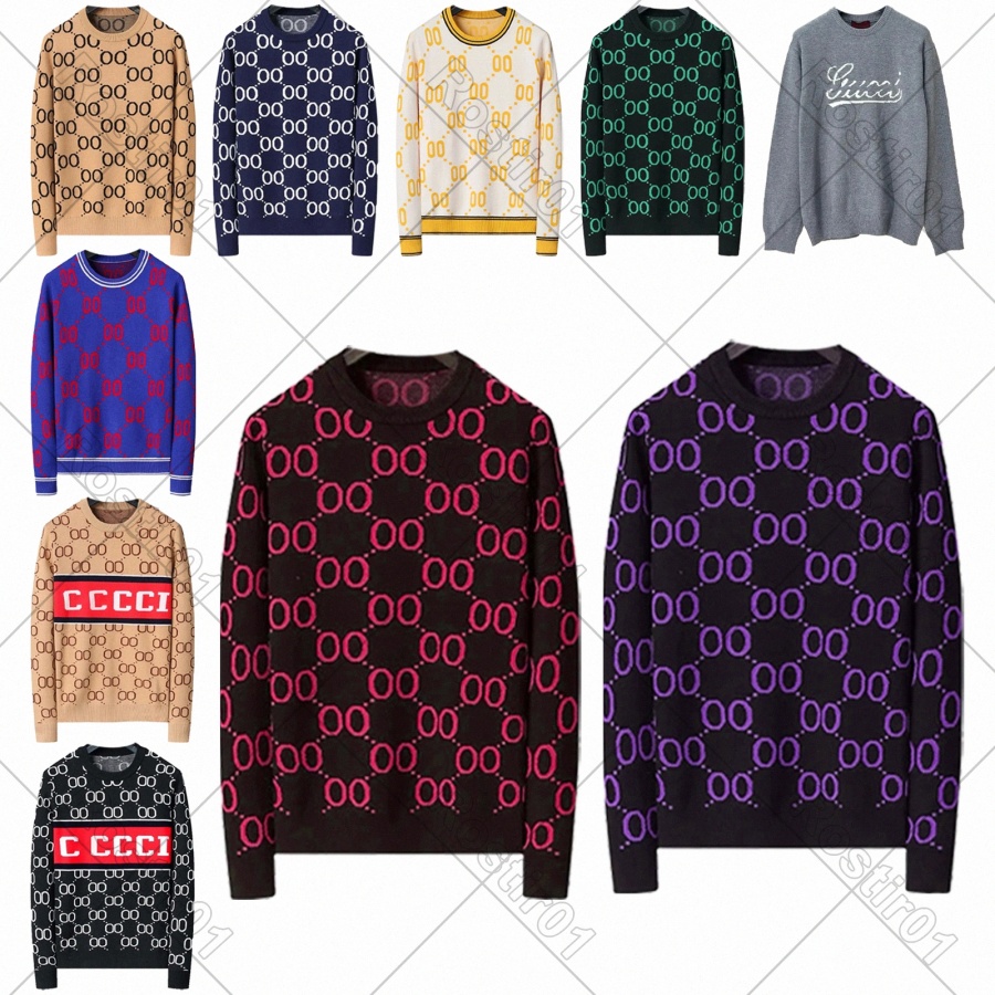high quality designer mens sweaters fashionable jacquard letter knit sweaters pullovers autumn and winter cas sweater is s gg hood G1rw#