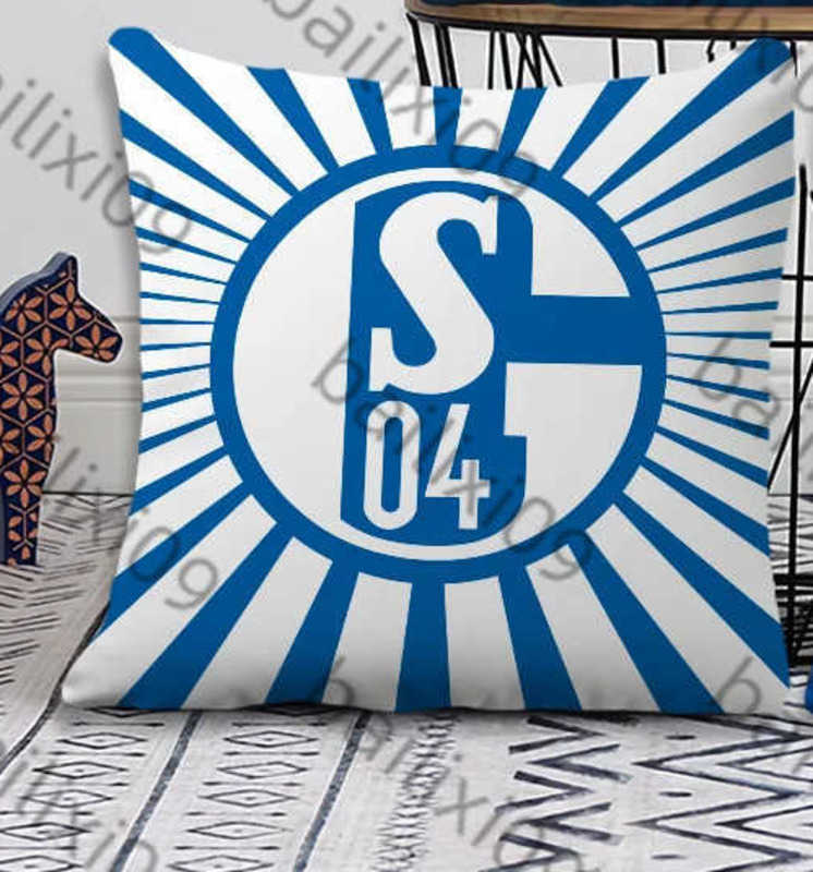 Taie d'oreiller Football Club S-Schalke 04 Histoire housse de coussin salon tête de lit bureau coussin chambre coussin canapé sieste cas S250818