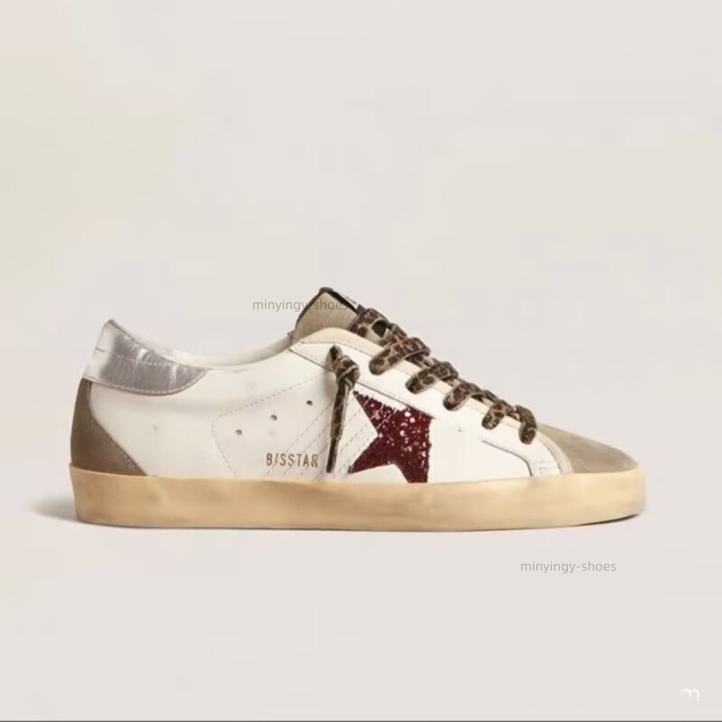 Brand-name shoe platform sports leather shoes loafers retro old dirty shoes celebrity female male black white retro ball casual celebrity thick-sole