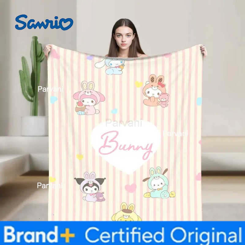 Sanrio Cinnamoroll Cute Cartoon Blanket Fleece All Season Cinnamon Dog Breathable Soft Throw Blanket for Home Couch Bedding Throws H251230-image-1090301012