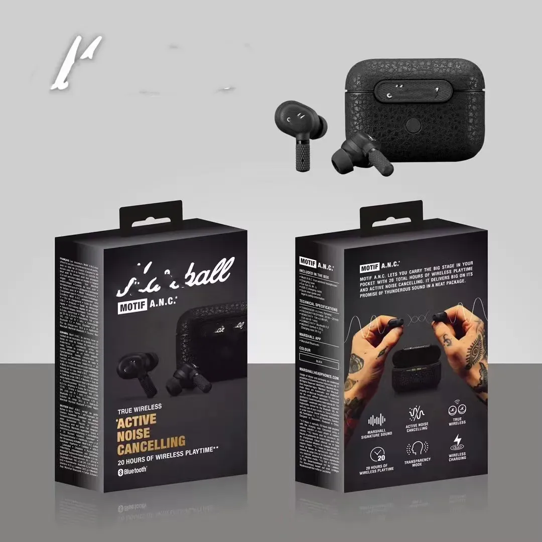 2025 MOTIF ANC TWS Earbuds Bluetooth 5.0 true Wireless Headphones Signature Sound Touch Control Headset Earphone with package