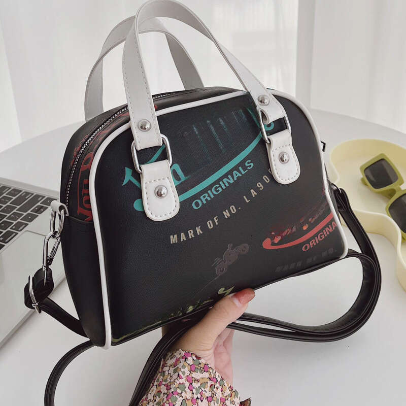 Von Dutch Bag Tote Bag Designer Bag Women Wallet Make Up Bag Motorcycle Bag High-quality Suede Handbag Euro-american Graffiti Womens Single Shoulder