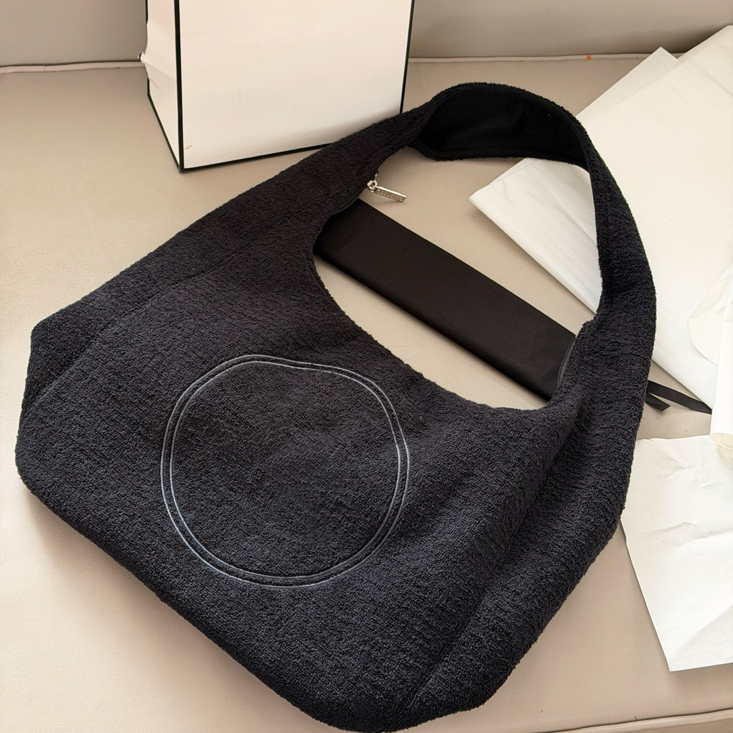 Womens Trendy winter Wool handbag 25Coco Beach bag Designer Wool slouchy bag Hobo bag winter large crossbody handbag Wool bag Underarm bag Weekend t