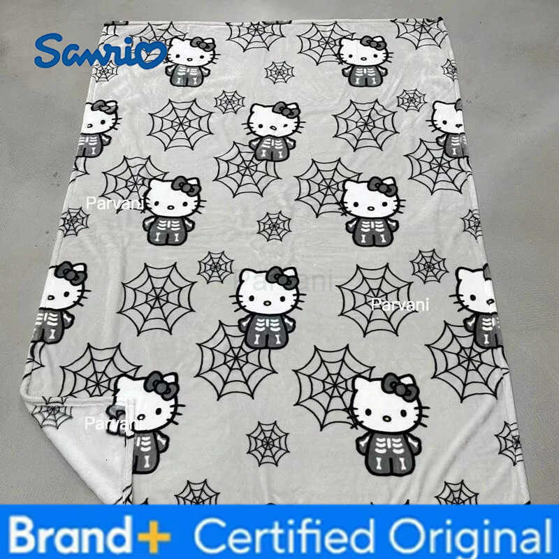 Sanrio Hello Kitty Blanket Kawaii Pink Cloak Girl Anime Cape Universal Winter Home Residence Dormitory Air Conditioning Blanket H25123011-image-1090317852