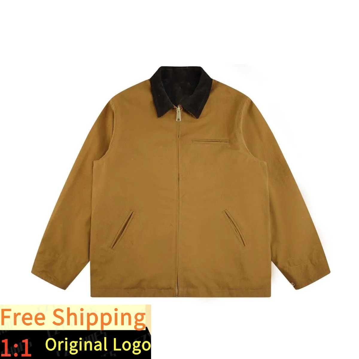 puffer jacket mens jackets designer mens Thick hooded sweatshirt jacket top quality 100% cotton coat mesh lining work jacket wholesale 2 piece 10% O