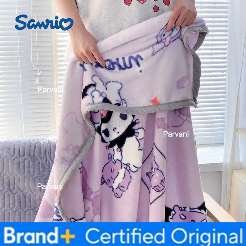 Sanrio Coral Fleece Nap Blanket Small Quilt Kumi Milk Fleece Office Air Conditioner Sofa Cover Blanket For Furniture Presents H251230-image-1090299754