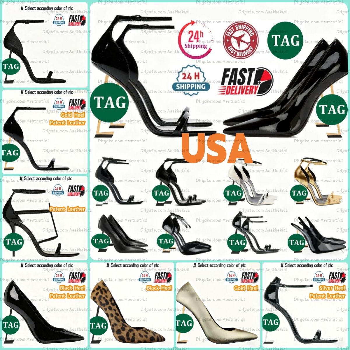 talons de créateurs femmes Chaussures habillées talons de créateurs femmes Talons hauts femmes de créateurs Pompes Lady Sandal Classique Slingbac