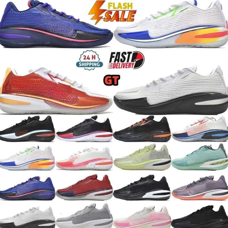 designer sneakers Gt Cut 1 shoe basketball shoe mesh surface canvas nonslip rubber outsole lowtop actual combat pink black wWhite red outdoors shoes