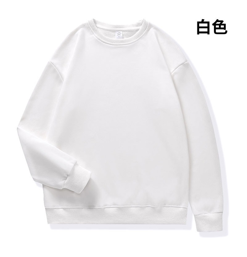 (1569) Autumn and winter pure cotton loose sports round neck sweatshirt