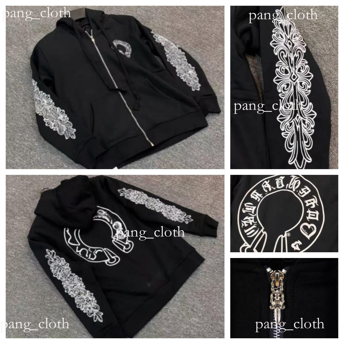 High quality chrome hoodie Designer hoodie men's and women's hoodies sweatshirts pullovers letter printed zippers long sleeves street fash