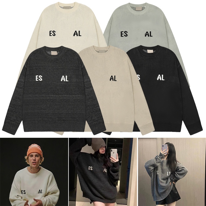 Women's Designer Sweater American Style Loose Casual Minimalist Unisex Couple Style Hoodie Base Sweater Long Sleeve