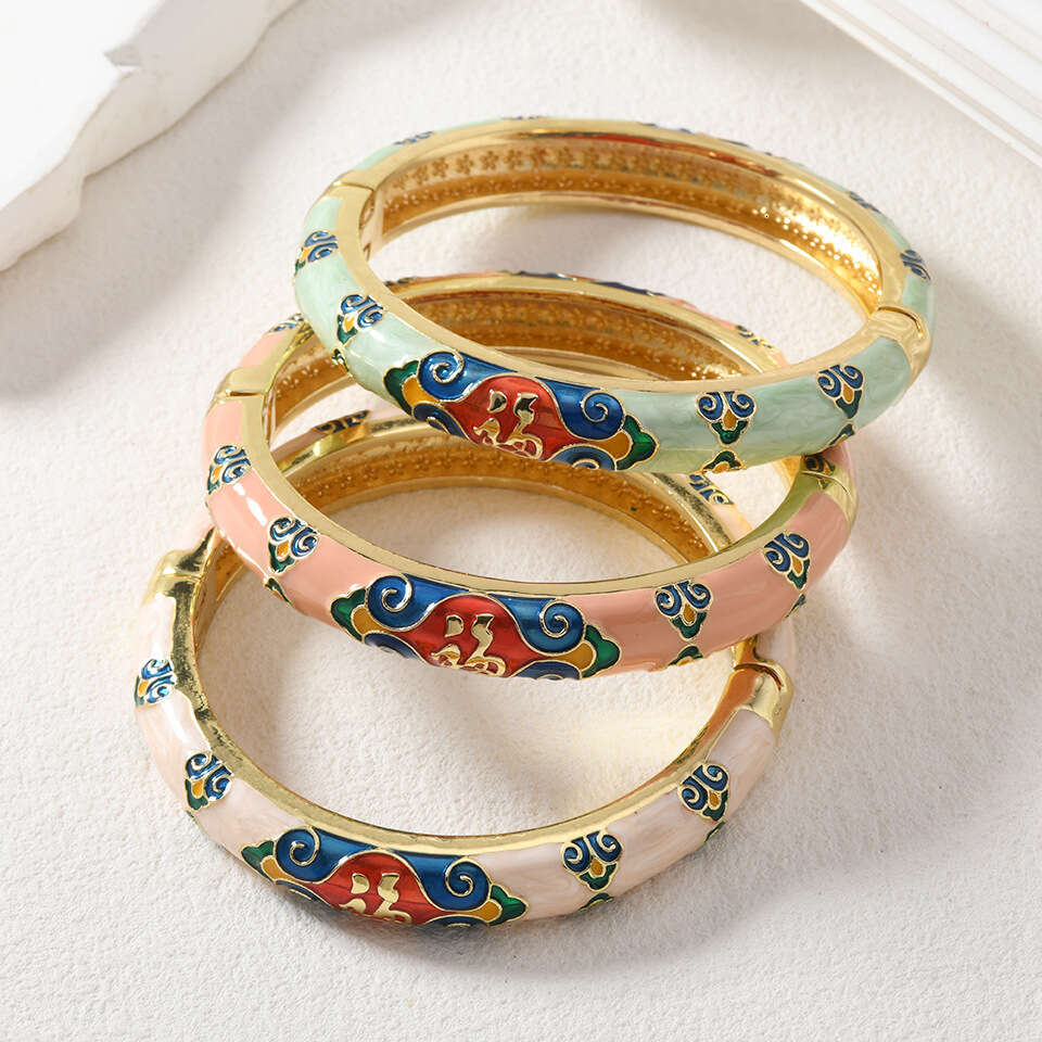 Bracelet à la mode pour femmes, bijoux chinois, personnage de voyage de pékin, FU, petit motif, Style artistique, cadeau pour mère de la saint-va