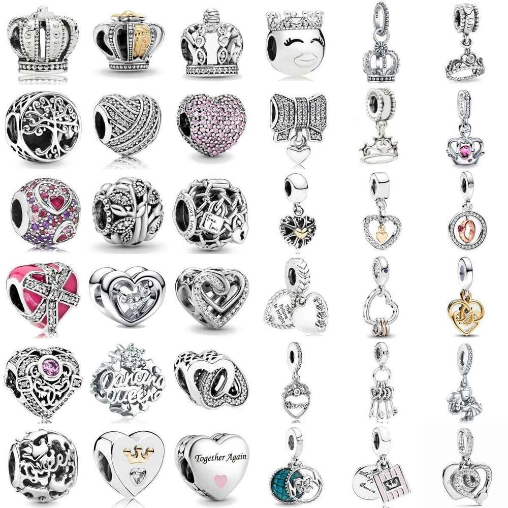 The New 925 Sterling Silver Charm Mother's Day Queen Crown Gift Fit Women Jewelry With Original Bracelet Accessories