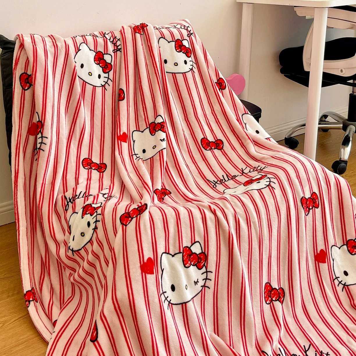 Sanrio Hello Kitty Blanket Nap Blanket Warm Bed Sheet Cute Cozy H2512301-image-1090316700