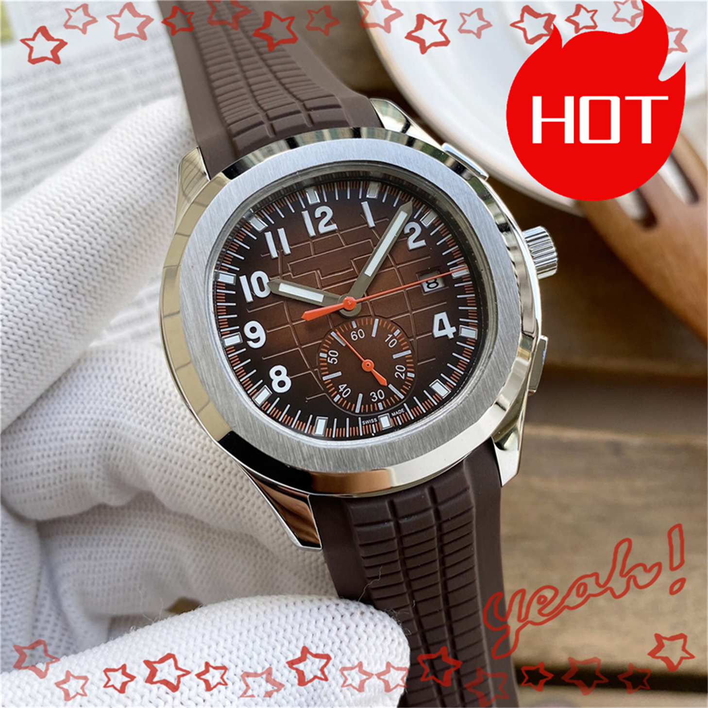 Luxury designer mens Aquanaut NAUTILUSity 5968 watch womens watches Automatic mechanical movement watch gifts Wristwatches montre original box #5965