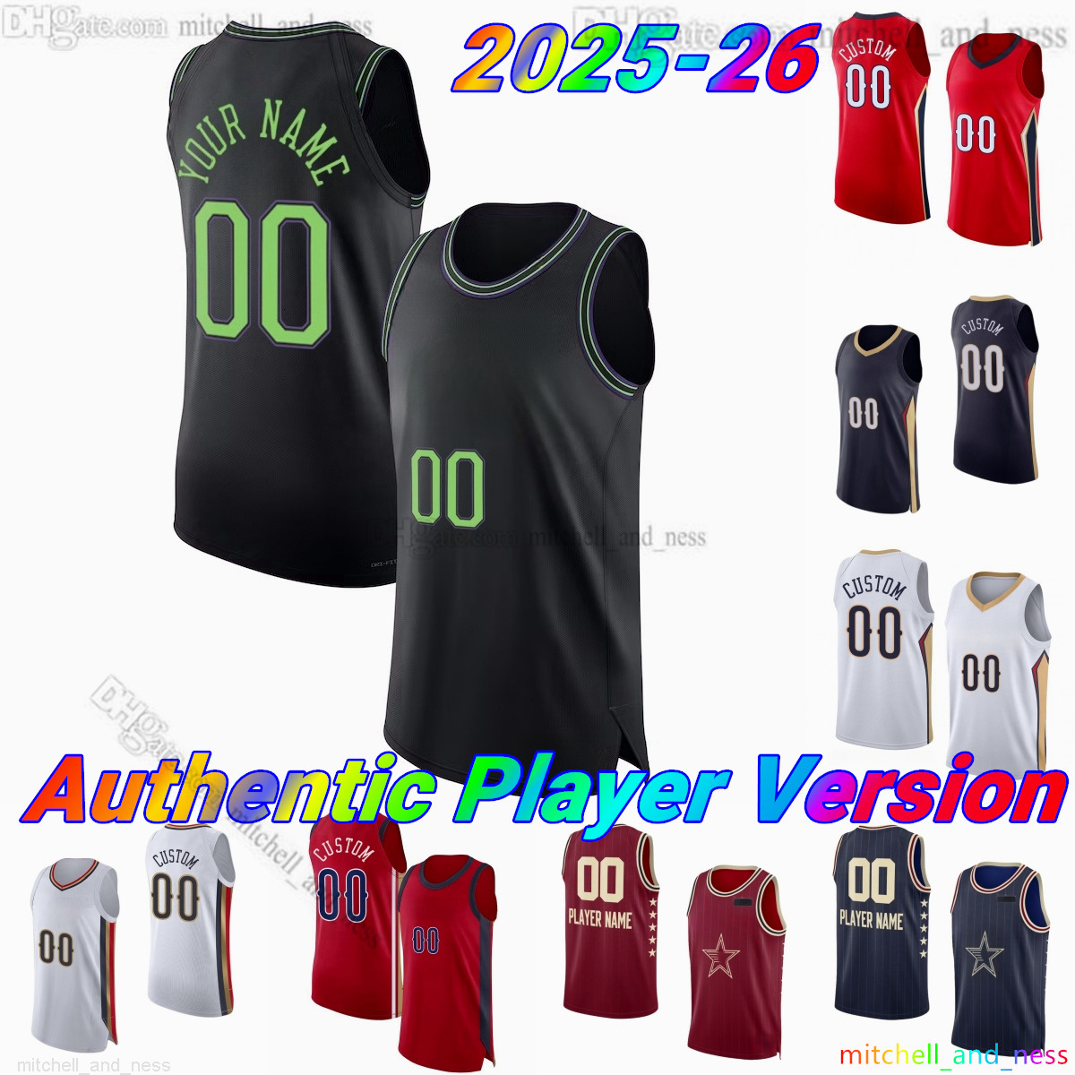 Custom 2026 City 1 Williamson Basketball Jersey Player Version Au Stitched 25 Murphy III 3 Poole 41 Bey 0 Fears 2 Jones 22 Queen 15 Alvarado 5 Mu