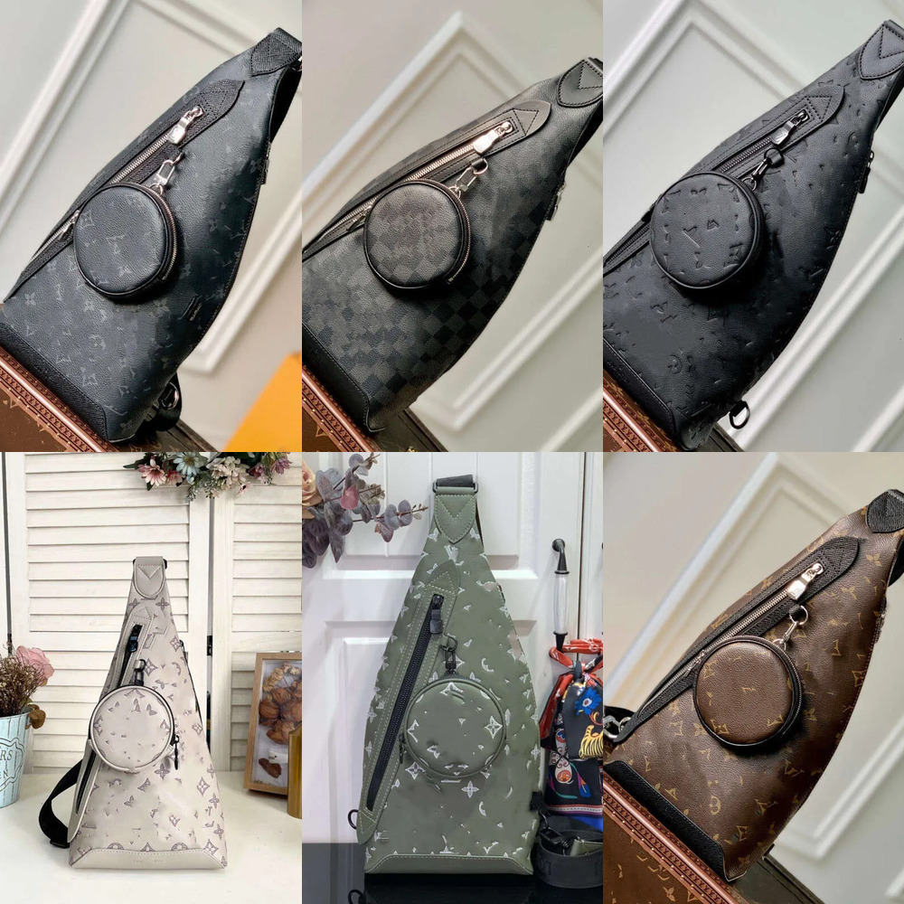 2026 NEW Classic Casual dou slingbag monogram shadow Men's chest for men Cross body cycling Sports purses Phone bag Duo Sling Bag Designer cros