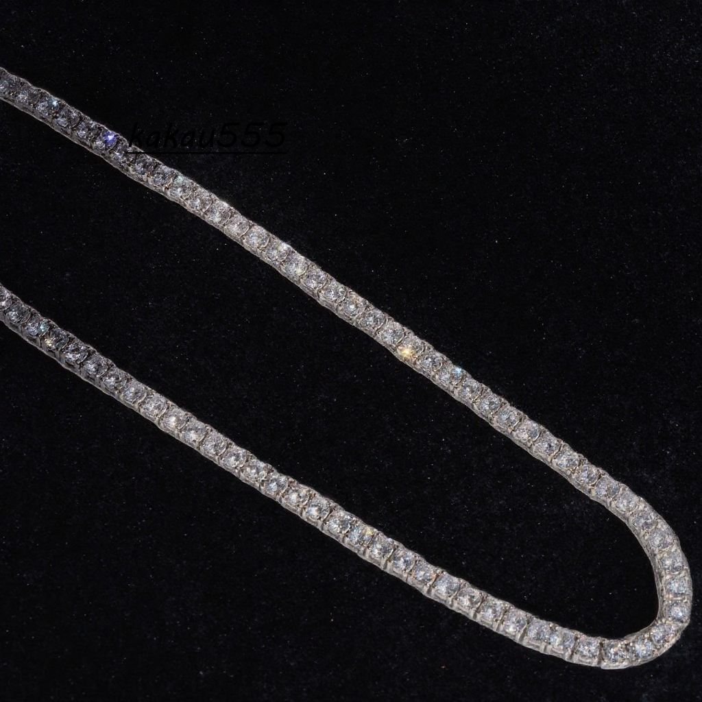 In Stock 4mm Tennis Chain Iced Out GRA Certificated 925 Sterling Silver D Grade VVS Moissanite Tennis Chain