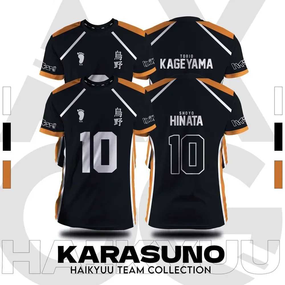 Haikyuu Fukurodani Hinata Cartoon Anime Cosplay Men Jersey Short Sleeve Kids Tee Clothing Unisex Tops New Fashion Women T-shirt z250701RRPR
