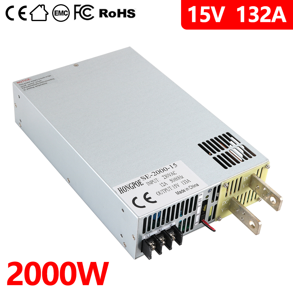 2000W 15V High Power 0-15V Adjustable Power Supply 15VDC AC-DC 0-5V Analog Signal Control Driver Transformer 15V 133A 220VAC Input Lighting trans-image-1109162893