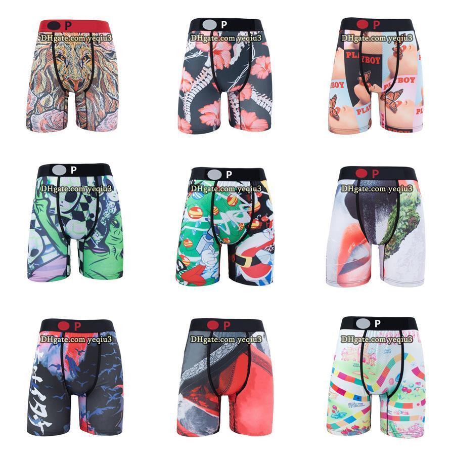 Mens Swim Shorts Quick Dry Breathable Boxer Style Cartoon Print Wholesale Swimwear Stretchy Comfortable Trunks for Beach Gym Pool Factory Price-image-1081465002