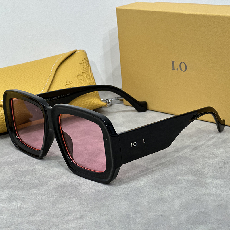 designer sunglasses for Women Square oversized classic pink lens casual mirror legs frame Fine flat lenses Beach Sun Glasses Retro Frame