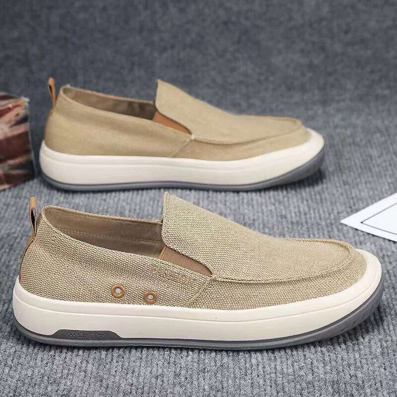 Spring New Lefu Comfortable Breathable Leisure Four Seasons Ice Silk Cloth Shoes Men's Summer