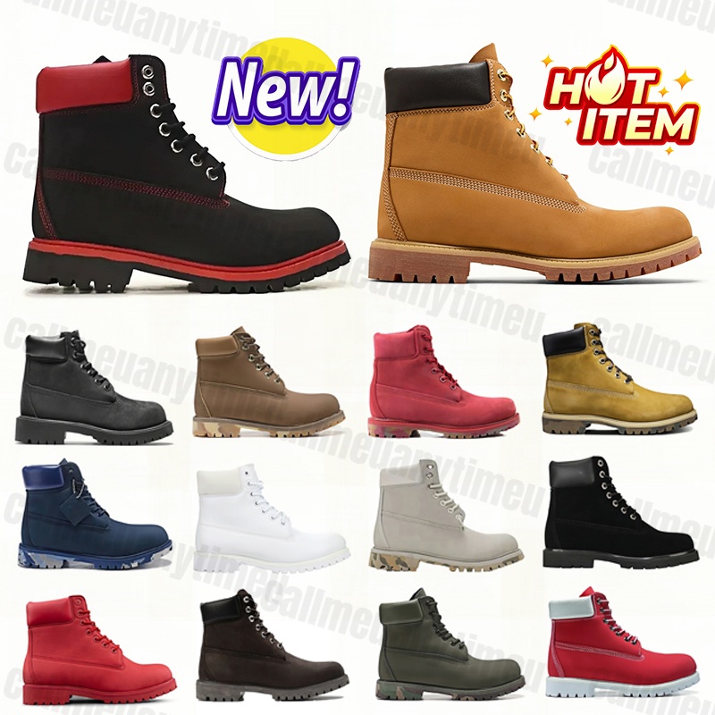 Mens womens designer half boots stylish booties Leather Oxford outsole durable outdoor casual walking lifestyle shoes cowboy boots classic black whi