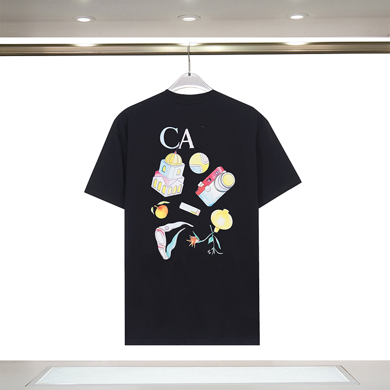 Casablancamenly Men's T Shirts Designer Casas Cotton Hip Hop Round Neck Letter Graphic Tee Tropical Wind Couple Printed Casas Blancoes Short Sl