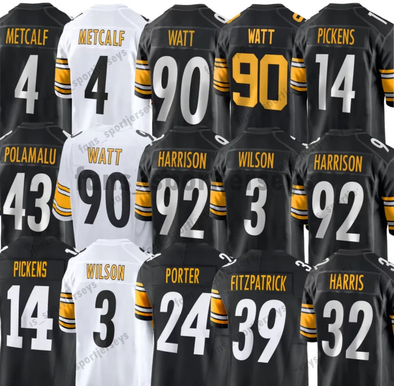 Troy Polamalu Jerseys Hines Ward Jerome Bettis DK Metcalf T.J. Watt George Pickens Joey Porter Jr Minkah Fitzpatrick Frazier Patrick Queen Freier-image-918777288