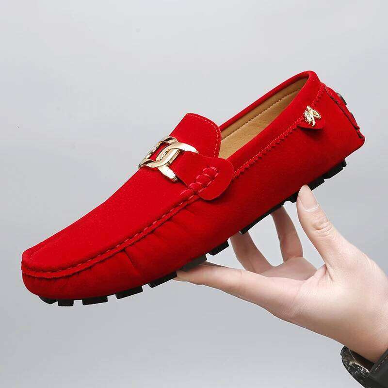 2025 New Handmade Beanie Men's Soft Sole Slip-On Casual Lazy Shoes Breathable Trbottomy Easiest for Match Large Size