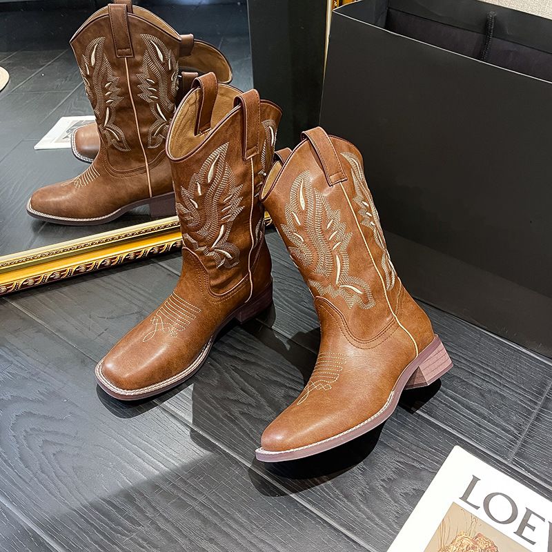 Stylish Woman Boots Leather Snow Ankle Chelsea Platform Shoes women Fashion Casual Boot Gothic Hip Hop Punk Rock Vintage Winter Autumn Classic Long