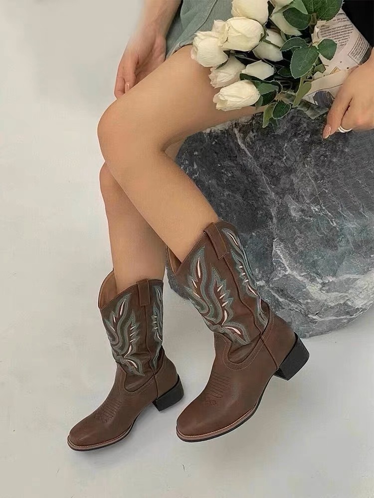 Femme élégante bottes en cuir mod veau de chelsea plate-forme chaussures femme mode décontracté botte gothique punk rock vintage d'automne hivern
