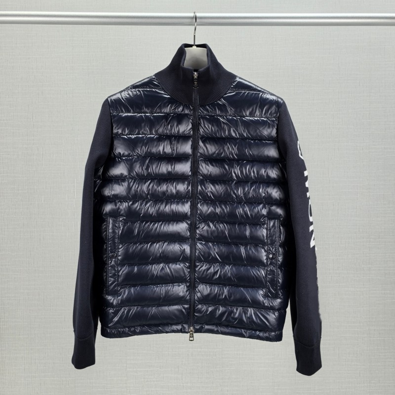 Man jacket Designer knitted sweater patchwork coat The latest style duck down jacket Arm letter embroidery Woman standup collar fashionable jacket c