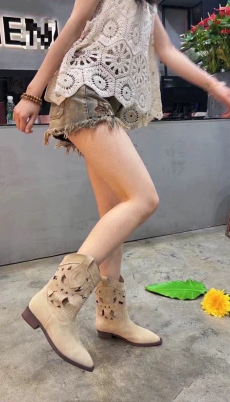 Stylish Fashion Woman Boots Leather Snow Chelsea Platform Shoes women Casual Boot Gothic Rock Vintage Winter Autumn Classic Long Short Ankle Bordado